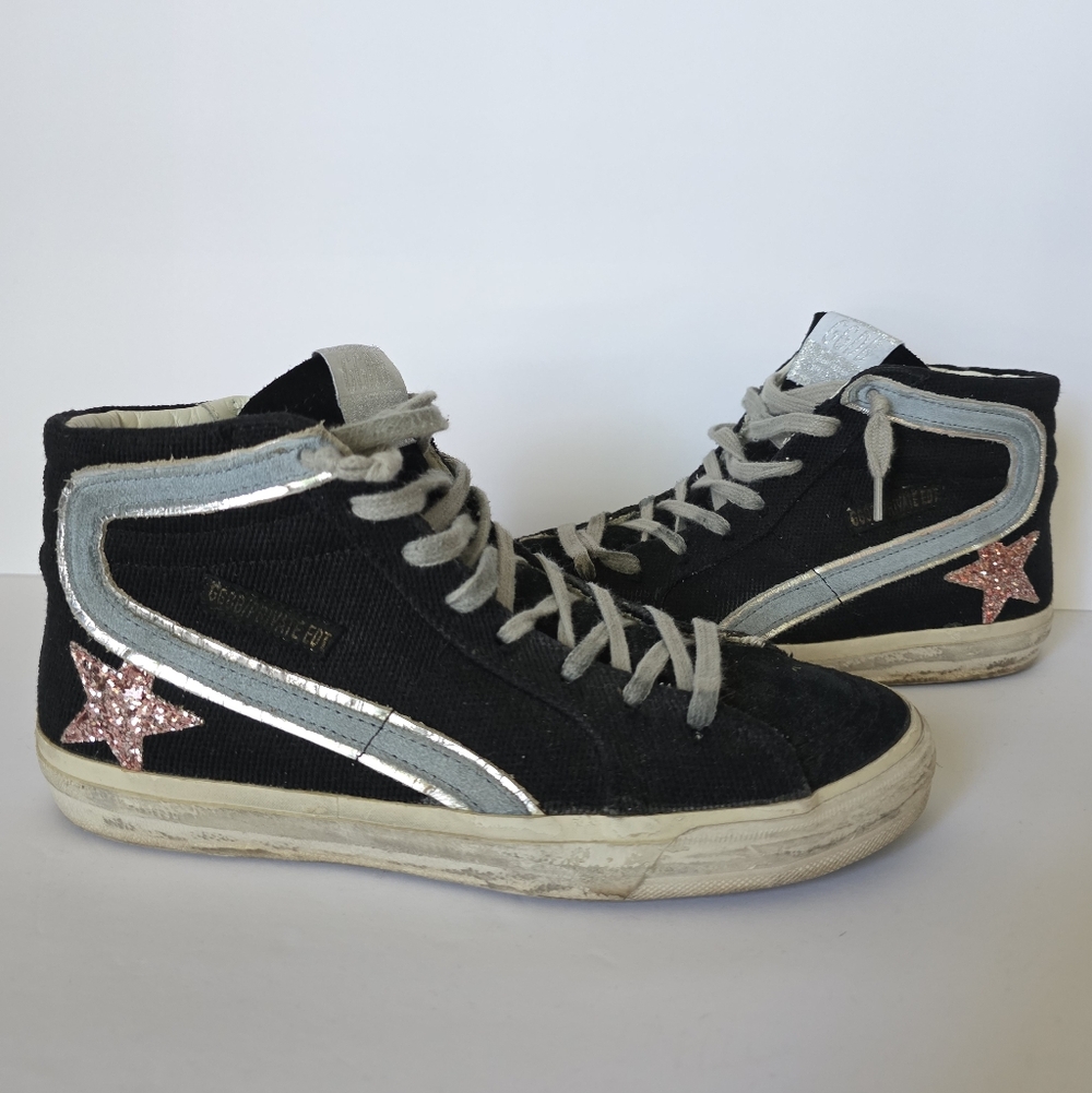 Womens Golden Goose Slide Canvas Shoes 39